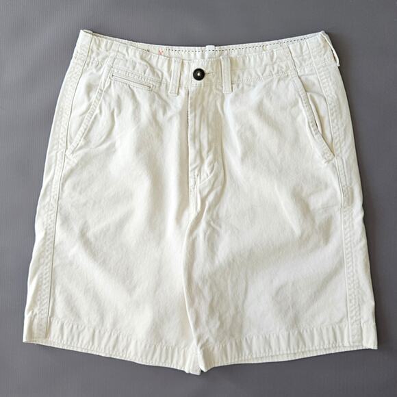American Eagle Longer Length Khaki Shorts sz 33 - Picture 1 of 4